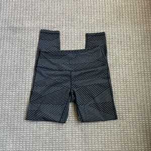 prAna Black and Gray Patterned Leggings
